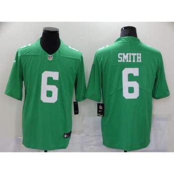 Men's Philadelphia Eagles #6 DeVonta Smith Green Throwback Vapor Untouchable Limited Stitched Jersey Men's Philadelphia Eagles #6 DeVonta Smith Green Throwback Vapor Untouchable Limited Stitched Jersey