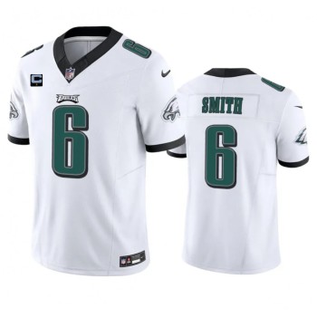 Men's Philadelphia Eagles #6 DeVonta Smith White 2023 F.U.S.E. With 1-Star C Patch Vapor Untouchable Limited Stitched Football Jersey Men's Philadelphia Eagles #6 DeVonta Smith White 2023 F.U.S.E. With 1-Star C Patch Vapor Untouchable Limited Stitched Football Jersey