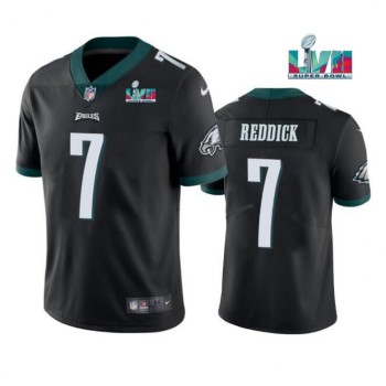 Men's Philadelphia Eagles #7 Haason Reddick Black Super Bowl LVII Patch Vapor Untouchable Limited Stitched Jersey Men's Philadelphia Eagles #7 Haason Reddick Black Super Bowl LVII Patch Vapor Untouchable Limited Stitched Jersey