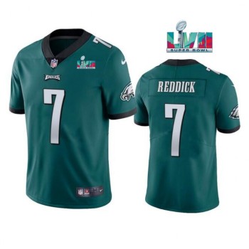 Men's Philadelphia Eagles #7 Haason Reddick Green Super Bowl LVII Patch Vapor Untouchable Limited Stitched Jersey Men's Philadelphia Eagles #7 Haason Reddick Green Super Bowl LVII Patch Vapor Untouchable Limited Stitched Jersey