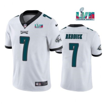 Men's Philadelphia Eagles #7 Haason Reddick White Super Bowl LVII Patch Vapor Untouchable Limited Stitched Jersey Men's Philadelphia Eagles #7 Haason Reddick White Super Bowl LVII Patch Vapor Untouchable Limited Stitched Jersey