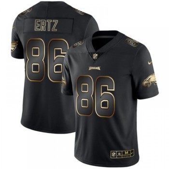 Men's Philadelphia Eagles #86 Zach Ertz 2019 Black Gold Edition Stitched NFL Jersey Men's Philadelphia Eagles #86 Zach Ertz 2019 Black Gold Edition Stitched NFL Jersey