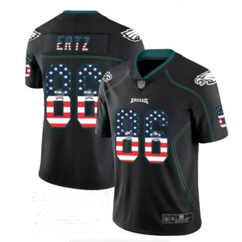 Men's Philadelphia Eagles #86 Zach Ertz Black USA Flag Color Rush Limited Fashion NFL Stitched Jersey Men's Philadelphia Eagles #86 Zach Ertz Black USA Flag Color Rush Limited Fashion NFL Stitched Jersey