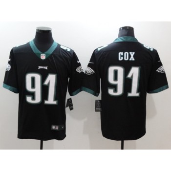 Men's Philadelphia Eagles #91 Fletcher Cox Black Vapor Untouchable Limited Stitched NFL Jersey Men's Philadelphia Eagles #91 Fletcher Cox Black Vapor Untouchable Limited Stitched NFL Jersey