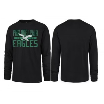 Men's Philadelphia Eagles Black Long Sleeve T-Shirt Men's Philadelphia Eagles Black Long Sleeve T-Shirt
