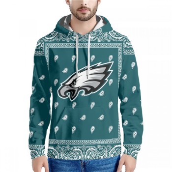 Men's Philadelphia Eagles Green Pullover Hoodie Men's Philadelphia Eagles Green Pullover Hoodie