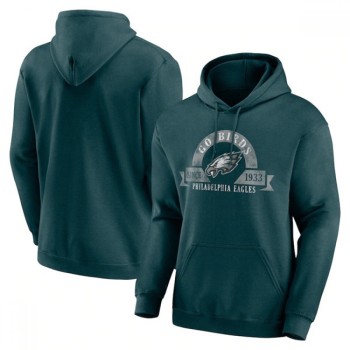 Men's Philadelphia Eagles Green Pullover Hoodie Men's Philadelphia Eagles Green Pullover Hoodie
