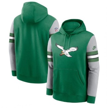Men's Philadelphia Eagles Green Sideline Alternate Club Pullover Hoodie Men's Philadelphia Eagles Green Sideline Alternate Club Pullover Hoodie