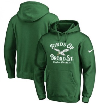 Men's Philadelphia Eagles Green Sideline Club Pullover Hoodie Men's Philadelphia Eagles Green Sideline Club Pullover Hoodie