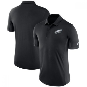 Men's Philadelphia Eagles Black Evergreen Polo Men's Philadelphia Eagles Black Evergreen Polo
