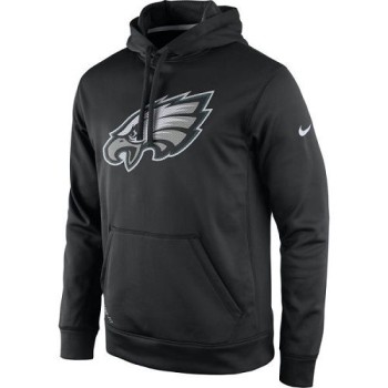 Men's Philadelphia Eagles Black Practice Performance Pullover Hoodie Men's Philadelphia Eagles Black Practice Performance Pullover Hoodie