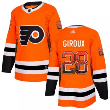 Men's Philadelphia Flyers #28 Claude Giroux Orange Drift Fashion Stitched NHL Jersey Men's Philadelphia Flyers #28 Claude Giroux Orange Drift Fashion Stitched NHL Jersey