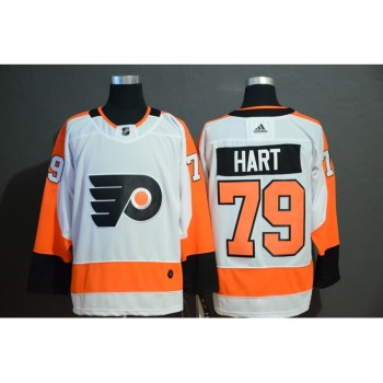 Men's Philadelphia Flyers #79 Carter Hart White Stitched NHL Jersey Men's Philadelphia Flyers #79 Carter Hart White Stitched NHL Jersey