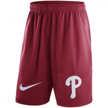 Men's Philadelphia Phillies Red Dry Fly Shorts Men's Philadelphia Phillies Red Dry Fly Shorts