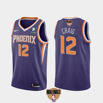 Men's Phoenix Suns #12 Torrey Craig 2021 Purple NBA Finals Icon Edition Stitched Jersey Men's Phoenix Suns #12 Torrey Craig 2021 Purple NBA Finals Icon Edition Stitched Jersey