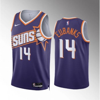Men's Phoenix Suns #14 Drew Eubanks Purple Icon Edition Stitched Basketball Jersey Men's Phoenix Suns #14 Drew Eubanks Purple Icon Edition Stitched Basketball Jersey