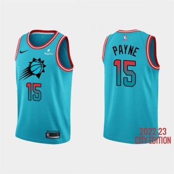 Men's Phoenix Suns #15 Cameron Payne 2022-23 Blue City Edition Stitched Basketball Jersey Men's Phoenix Suns #15 Cameron Payne 2022-23 Blue City Edition Stitched Basketball Jersey