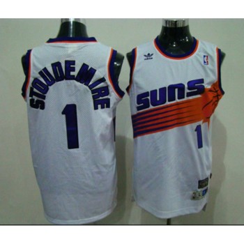 Men's Phoenix Suns #1 Amar'e Stoudemire White Stitched Jersey Men's Phoenix Suns #1 Amar'e Stoudemire White Stitched Jersey
