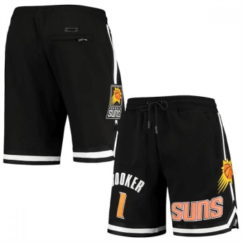 Men's Phoenix Suns #1 Devin Booker Black Shorts Men's Phoenix Suns #1 Devin Booker Black Shorts