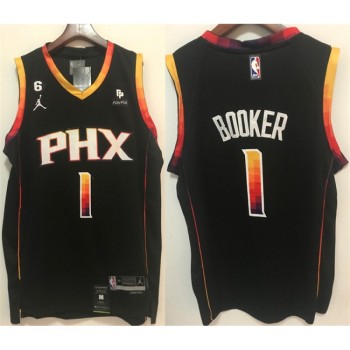 Men's Phoenix Suns #1 Devin Booker Black Stitched Basketball Jersey Men's Phoenix Suns #1 Devin Booker Black Stitched Basketball Jersey