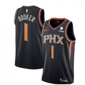 Men's Phoenix Suns #1 Devin Booker Black Stitched Jersey Men's Phoenix Suns #1 Devin Booker Black Stitched Jersey