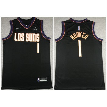 Men's Phoenix Suns #1 Devin Booker Black Stitched NBA Jersey Men's Phoenix Suns #1 Devin Booker Black Stitched NBA Jersey