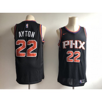 Men's Phoenix Suns #22 Deandre Ayton Black Swingman Stitched NBA Jersey Men's Phoenix Suns #22 Deandre Ayton Black Swingman Stitched NBA Jersey