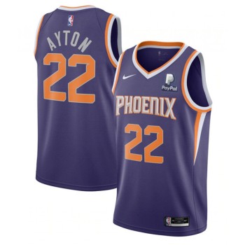 Men's Phoenix Suns #22 Deandre Ayton Purple Stitched Jersey Men's Phoenix Suns #22 Deandre Ayton Purple Stitched Jersey