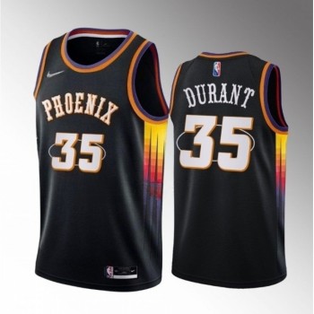 Men's Phoenix Suns #35 Kevin Durant Black 2022/23 Statement Edition Edition Stitched Basketball Jersey Men's Phoenix Suns #35 Kevin Durant Black 2022/23 Statement Edition Edition Stitched Basketball Jersey