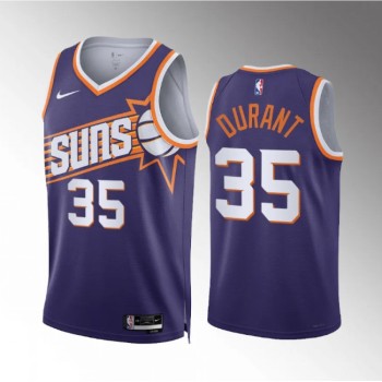 Men's Phoenix Suns #35 Kevin Durant Purple Icon Edition Stitched Basketball Jersey Men's Phoenix Suns #35 Kevin Durant Purple Icon Edition Stitched Basketball Jersey