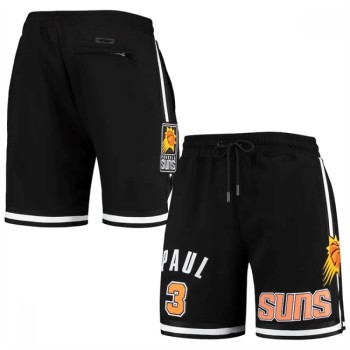 Men's Phoenix Suns #3 Chris Paul Black Shorts Men's Phoenix Suns #3 Chris Paul Black Shorts