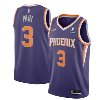 Men's Phoenix Suns #3 Chris Paul Purple Icon Edition Stitched Jersey Men's Phoenix Suns #3 Chris Paul Purple Icon Edition Stitched Jersey