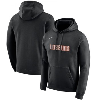 Men's Phoenix Suns Black City Edition Logo Essential Pullover Hoodie Men's Phoenix Suns Black City Edition Logo Essential Pullover Hoodie
