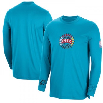 Men's Phoenix Suns Blue 2022/23 City Edition Essential Expressive Long Sleeve T-Shirt Men's Phoenix Suns Blue 2022/23 City Edition Essential Expressive Long Sleeve T-Shirt