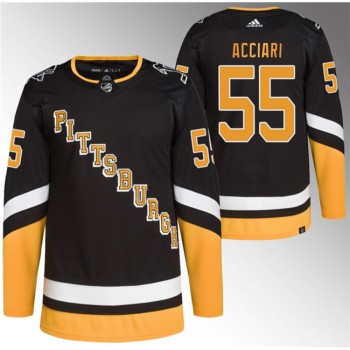 Men's Pittsburgh Penguins #55 Noel Acciari Black 2021/22 Alternate Primegreen Stitched Jersey Men's Pittsburgh Penguins #55 Noel Acciari Black 2021/22 Alternate Primegreen Stitched Jersey