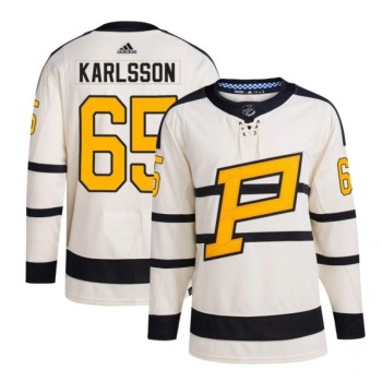 Men's Pittsburgh Penguins #65 Erik Karlsson Cream 2023 Winter Classic Stitched Jersey Men's Pittsburgh Penguins #65 Erik Karlsson Cream 2023 Winter Classic Stitched Jersey