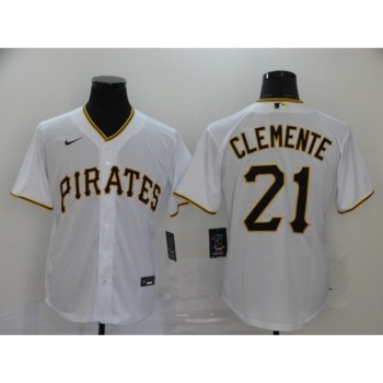 Men's Pittsburgh Pirates #21 Roberto Clemente White Cool Base Stitched MLB Jersey Men's Pittsburgh Pirates #21 Roberto Clemente White Cool Base Stitched MLB Jersey
