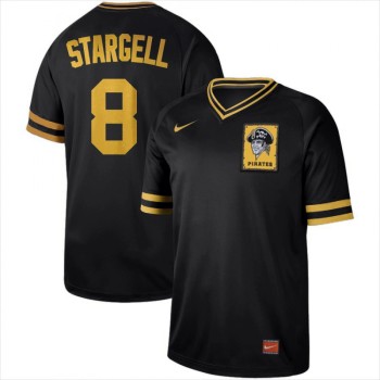 Men's Pittsburgh Pirates #8 Willie Stargell Black Cooperstown Collection Legend Stitched MLB Jersey Men's Pittsburgh Pirates #8 Willie Stargell Black Cooperstown Collection Legend Stitched MLB Jersey
