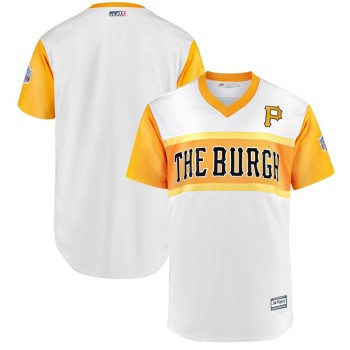 Men's Pittsburgh Pirates White 2019 Little League Classic Replica Team Stitched MLB Jersey Men's Pittsburgh Pirates White 2019 Little League Classic Replica Team Stitched MLB Jersey