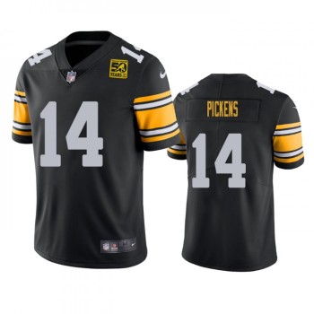 Men's Pittsburgh Steelers #14 George Pickens Black 2023 50th Anniversary Vapor Untouchable Limited Jersey Men's Pittsburgh Steelers #14 George Pickens Black 2023 50th Anniversary Vapor Untouchable Limited Jersey