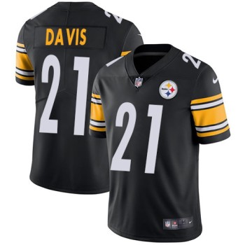 Men's Pittsburgh Steelers #21 Sean Davis Black Vapor Untouchable Limited Stitched NFL Jersey Men's Pittsburgh Steelers #21 Sean Davis Black Vapor Untouchable Limited Stitched NFL Jersey