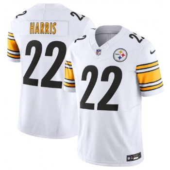 Men's Pittsburgh Steelers #22 Najee Harris White 2023 F.U.S.E. Vapor Untouchable Limited Stitched Jersey Men's Pittsburgh Steelers #22 Najee Harris White 2023 F.U.S.E. Vapor Untouchable Limited Stitched Jersey