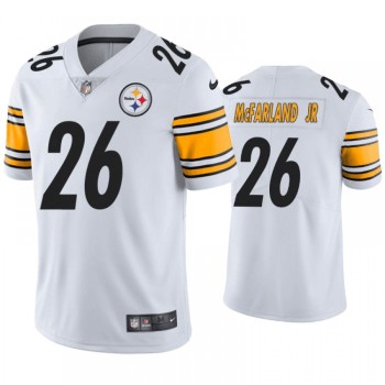 Men's Pittsburgh Steelers #26 Anthony McFarland White Vapor Untouchable Limited Stitched Jersey Men's Pittsburgh Steelers #26 Anthony McFarland White Vapor Untouchable Limited Stitched Jersey