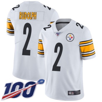 Men's Pittsburgh Steelers #2 Mason Rudolph 2019 White 100th season Vapor Untouchable Limited Stitched NFL Jersey Men's Pittsburgh Steelers #2 Mason Rudolph 2019 White 100th season Vapor Untouchable Limited Stitched NFL Jersey