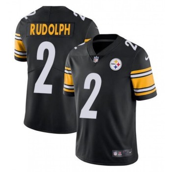 Men's Pittsburgh Steelers #2 Mason Rudolph Black 2019 Vapor Untouchable Limited Stitched NFL Jersey Men's Pittsburgh Steelers #2 Mason Rudolph Black 2019 Vapor Untouchable Limited Stitched NFL Jersey