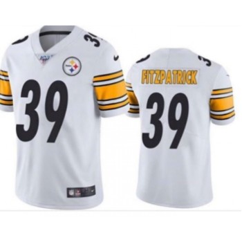 Men's Pittsburgh Steelers #39 Minkah Fitzpatrick 2019 White 100th Season Vapor Untouchable Limited Stitched NFL Jersey Men's Pittsburgh Steelers #39 Minkah Fitzpatrick 2019 White 100th Season Vapor Untouchable Limited Stitched NFL Jersey