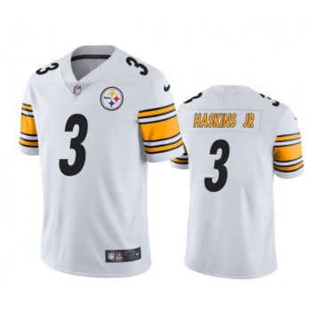 Men's Pittsburgh Steelers #3 Dwayne Haskins Jr. White Vapor Untouchable Limited Stitched Jersey Men's Pittsburgh Steelers #3 Dwayne Haskins Jr. White Vapor Untouchable Limited Stitched Jersey