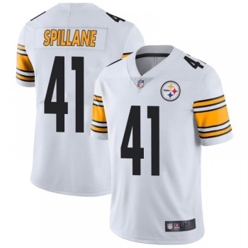 Men's Pittsburgh Steelers #41 Robert Spillane White Vapor Untouchable Limited Stitched Jersey Men's Pittsburgh Steelers #41 Robert Spillane White Vapor Untouchable Limited Stitched Jersey