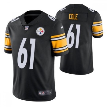 Men's Pittsburgh Steelers #61 Mason Cole Black Vapor Untouchable Limited Stitched Jersey Men's Pittsburgh Steelers #61 Mason Cole Black Vapor Untouchable Limited Stitched Jersey