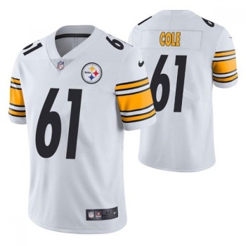 Men's Pittsburgh Steelers #61 Mason Cole White Vapor Untouchable Limited Stitched Jersey Men's Pittsburgh Steelers #61 Mason Cole White Vapor Untouchable Limited Stitched Jersey